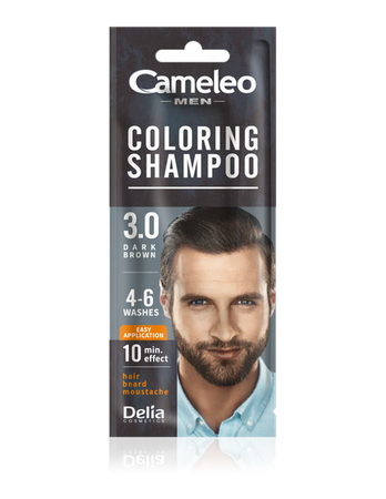 DELIA Cameleo Men Coloring Shampoo szamponetka koloryzująca 3.0 Dark Brown 15ml 