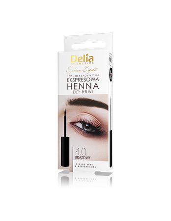 DELIA Eyebrow Expert ekspresowa henna do brwi 1.0 Czarna 6ml