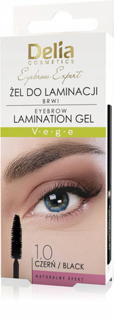 DELIA Eyebrow Expert żel do laminacji brwi 1.0 Czarny 4ml