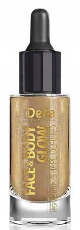 DELIA Face & Body Glow płynny rozświetlacz do twarzy i ciała15ml