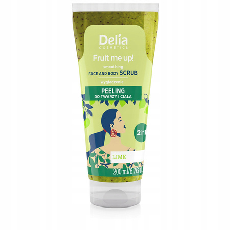 DELIA Fruit me up! peeling do twarzy i ciała Lime 200ml