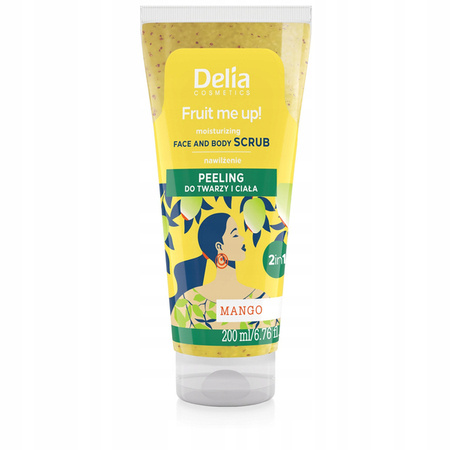 DELIA Fruit me up! peeling do twarzy i ciała Mango 200ml