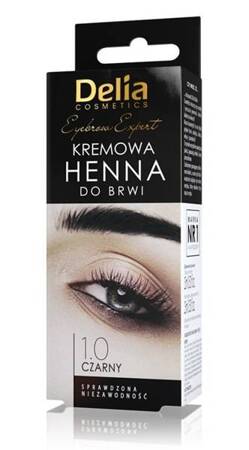 DELIA Henna do brwi 1.0 Czarny 2x5ml TERMIN 10-2024