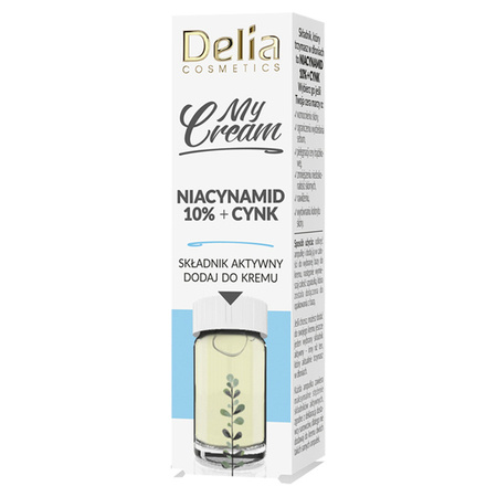 DELIA My Cream składnik aktywny Niacynamid 10% Cynk 5ml