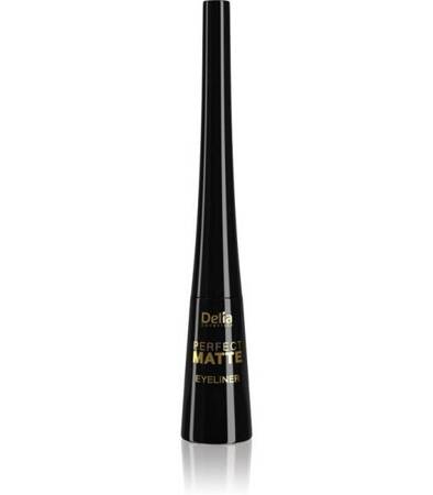 DELIA Shape Master Perfect Matte eyeliner w pędzelku Czarny 4ml