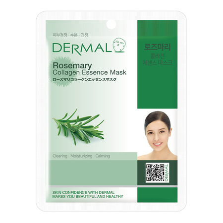 DERMAL Collagen Essence Mask maska do twarzy w płacie Rosemeary