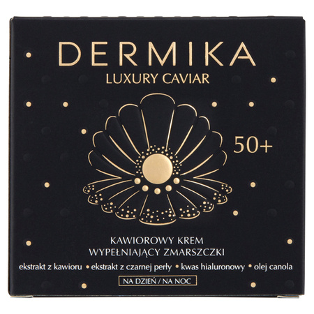 DERMIKA Luxury Caviar krem do twarzy wypełniający zmarszczki 50+ 50ml 