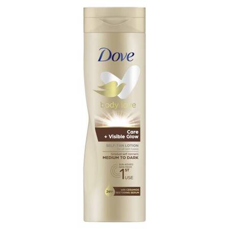 DOVE Body Love Care & Visible Glow brązujący balsam do ciała Medium to Dark 250ml