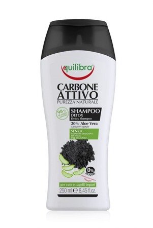 EQUILIBRA Aloe szampon oczyszczający z aktywnym węglem 250ml