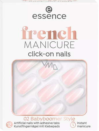 ESSENCE French Manicure Click Go Nail sztuczne paznokcie 02 12szt 