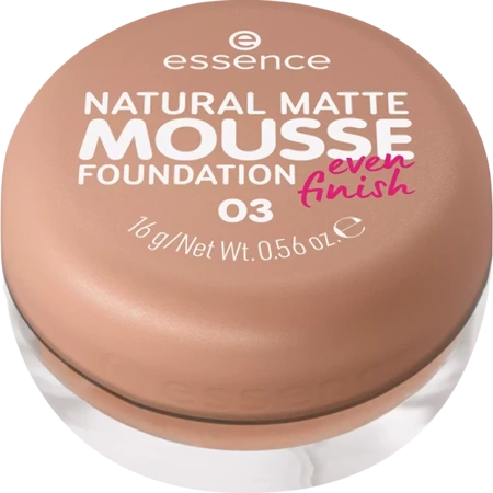 ESSENCE Natural Matte Mousse Foundation podkład do twarzy w musie 03 16g 