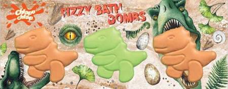 ESTETICA Chlapu Chlap Fizzy Bath Bombs kule do kąpieli Dinozaury 210g