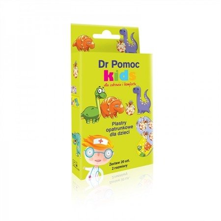 ESTETICA Dr Pomoc Kids plastry opatrunkowe Dinozaury 20szt