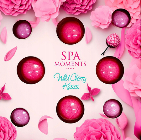 ESTETICA Spa Moments zestaw kul do kąpieli 4x30g, 4x20g Wild Cherry Kisses 