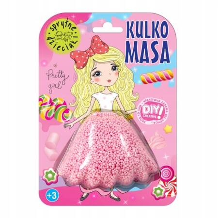 ESTETICA Sprytne Dzieciaki Magic Putty Balls kulko masa Spódnica jasnoróżowa 