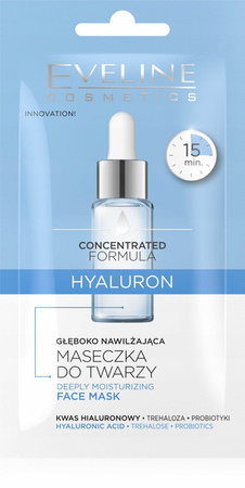 EVELINE Concentrated Formula maseczka do twarzy Hyaluron 8ml 