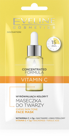 EVELINE Concentrated Formula maseczka do twarzy Vitamin C 8ml 