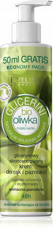 EVELINE Glicerini krem do rąk i paznokci glicerynowy Oliwka 245ml 