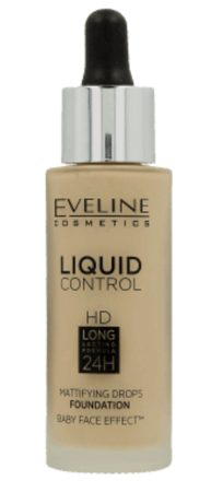 EVELINE Liquid Control HD podkład do twarzy 010 Light Beige 32ml