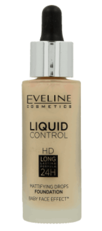 EVELINE Liquid Control HD podkład do twarzy 015 Light Vanilla 32ml