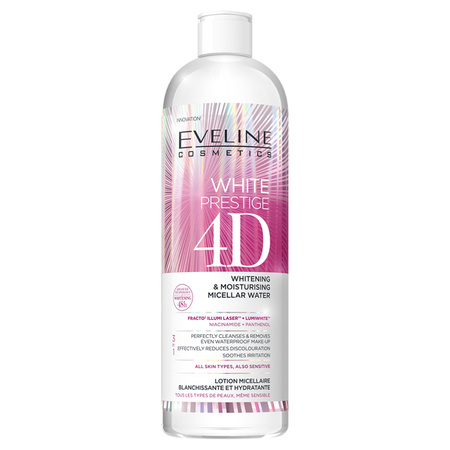 EVELINE White Prestige 4d płyn micelarny wybielający nawilżający 400ml 