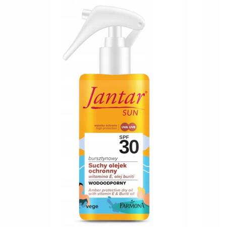 FARMONA Jantar Sun olejek do ciała suchy WTP SPF30 spray 150ml 