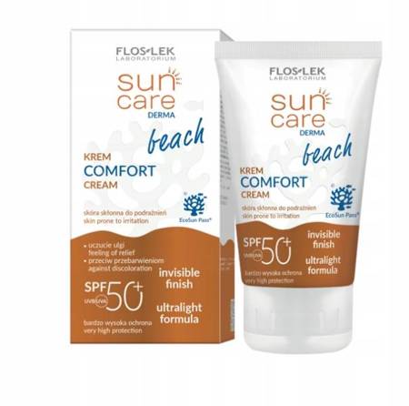 FLOSLEK Sun Care Derma Beach Comfort krem do twarzy i ciała SPF50+ 50ml