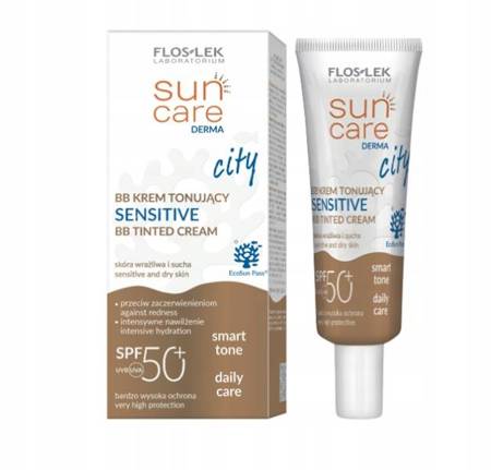 FLOSLEK Sun Care Derma City krem BB tonujący Sensitive WTP SPF50+ 30ml