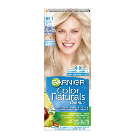GARNIER Color Naturals Creme 1001 Popielaty Ultra Blond