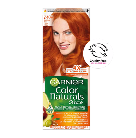 GARNIER Color Naturals Creme 7.40+Miedziany Blond
