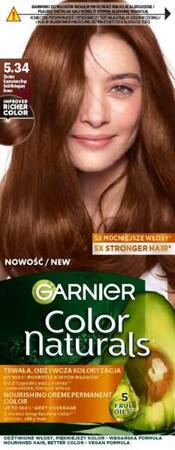 GARNIER Color Naturals Creme krem koloryzujący do włosów 5.34 Złicisty Kasztanowy Brąz