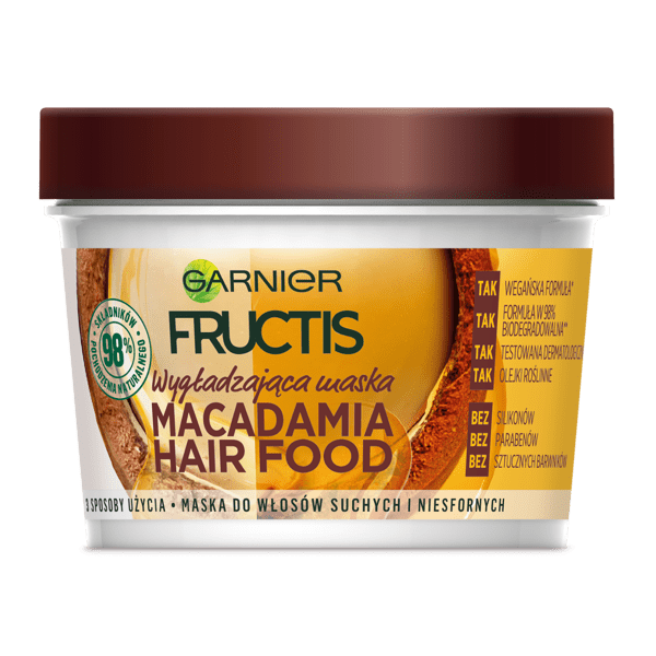 GARNIER Fructis Hair Food maska Macadamia 390ml