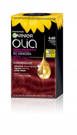 GARNIER Olia New farba do włosów 6.60 Intensywna Czerwień 