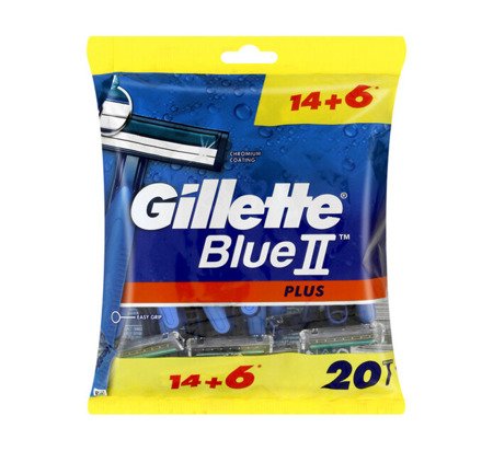 GILLETTE Blue 2 Plus maszynki jednorazowe do golenia 14+6szt.
