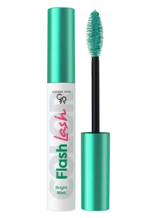 GOLDEN ROSE Flash Lash Colered kolorowa mascara 01 Bright Mint 9ml 