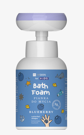 HISKIN Kids pianka do mycia rąk i ciała Bath Foam Bluberry Łapka 300ml 