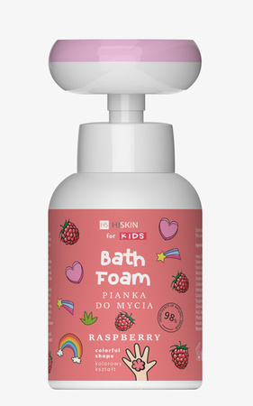 HISKIN Kids pianka do mycia rąk i ciała Bath Foam Raspberry 300ml 