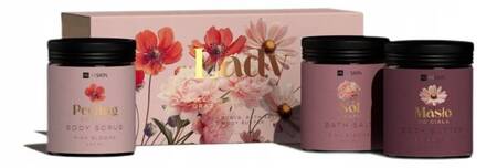 HISKIN Lady Flowers zestaw do ciała Peonia & Róża 3x200ml 