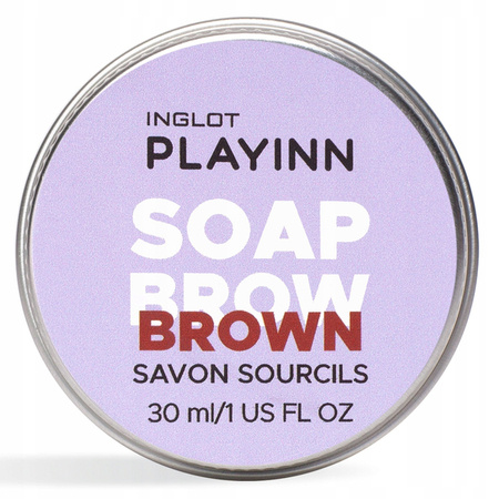 INGLOT Playinn mydło do brwi Brown 30ml 