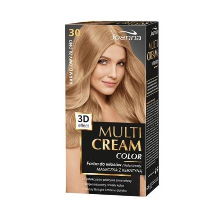 JOANNA Multi Cream Color farba do włosów 30 Karmelowy Blond