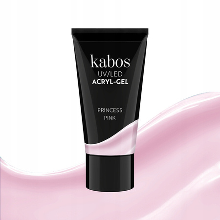 KABOS 2in1 Acryl Gel UV/LED akrylożel do paznokci Princess Pink 30g 