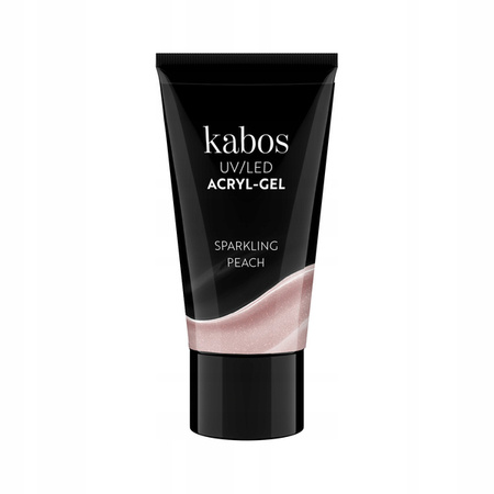 KABOS 2in1 Acryl Gel UV/LED akrylożel do paznokci Sparkling Peach 30g 