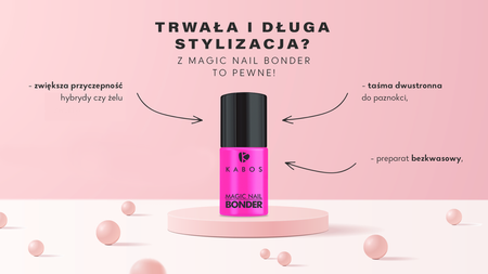 KABOS Magic Nail Bonder taśma dwustronna, bezkwasowy preparat 8ml