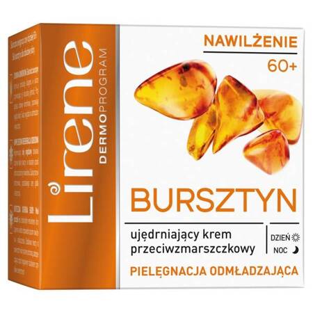 LIRENE Bursztyn ujędrniający krem do twarzy przeciwzmarszczkowy 60+ 50ml