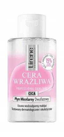 LIRENE Cera Wrażliwa płyn micelarny do oczu i twarzy dwufazowy 125ml 