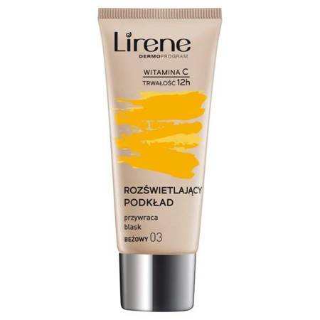 LIRENE Fluid rozświetlający z witaminą C 03 Beżowy 30ml 