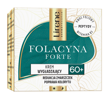 LIRENE Folacyna Forte krem do twarzy 60+ wygładzający Peptydy 50ml 