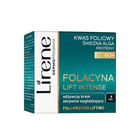 LIRENE Folacyna Lift Intense 60+ odżywczy krem aktywnie wygładzający na noc 50ml