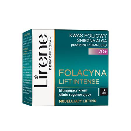 LIRENE Folacyna Lift Intense 70+ liftingujący krem silnie regenerujący na noc 50ml