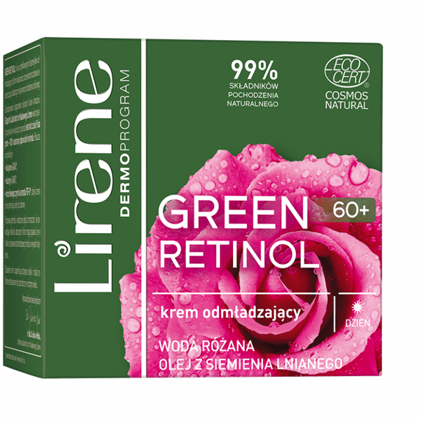 LIRENE Green Retinol 60+ krem odmładzający na dzień 50ml
